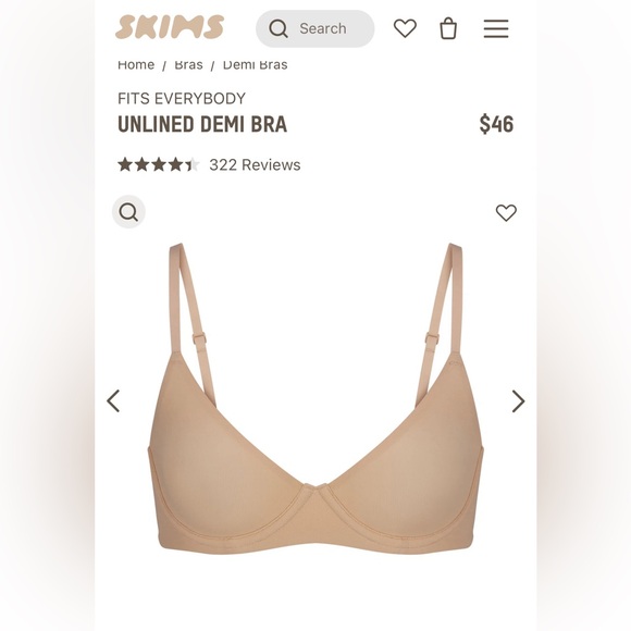 SKIMS Tan Bra - Picture 3 of 6